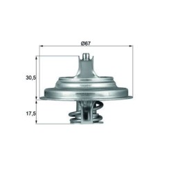MAHLE Termostaat,Jahutusvedelik TX 54 83D