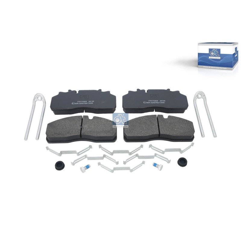 DT Spare Parts Piduriklotsi komplekt,ketaspidur 10.34127