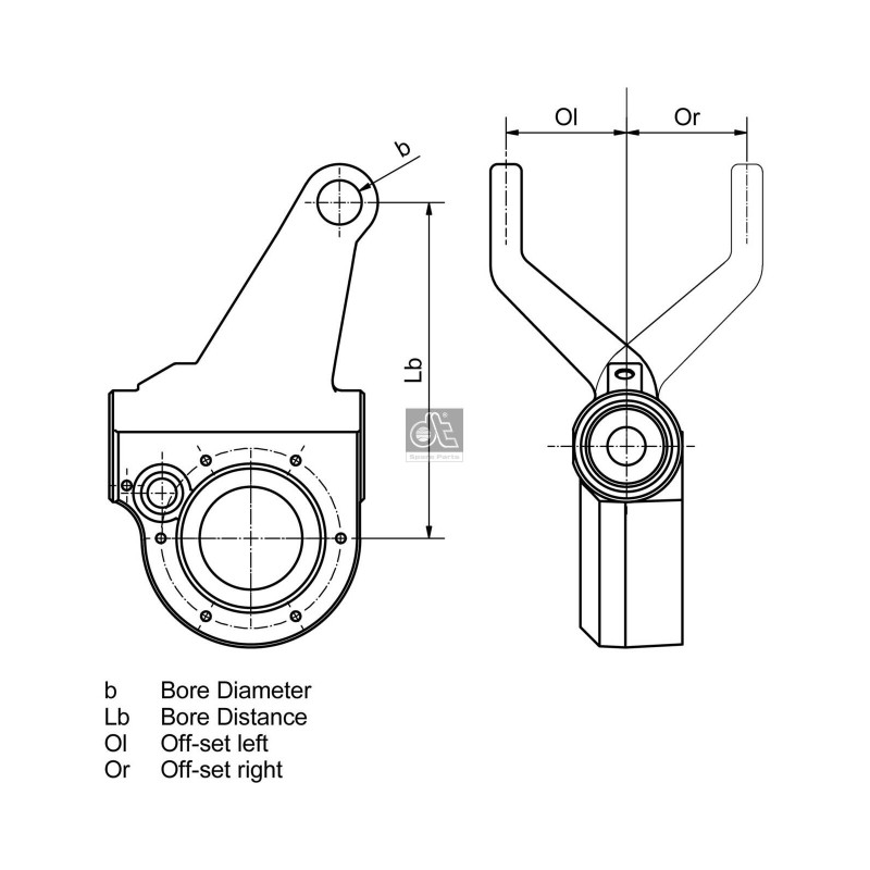 DT Spare Parts Hoovastik, pidurisüsteem 1.18111