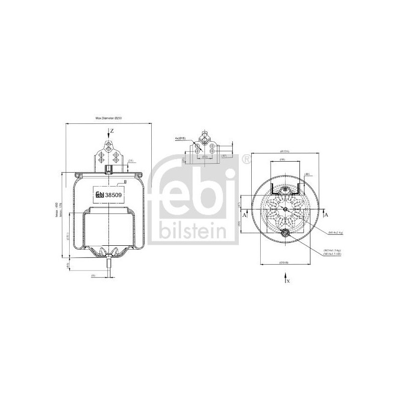 FEBI BILSTEIN Lõõts,õhkvedrustus 38509