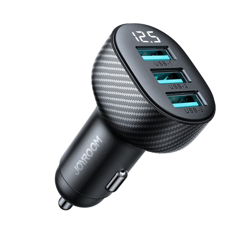Joyroom 3x USB-A pesaga laadija 12/24V