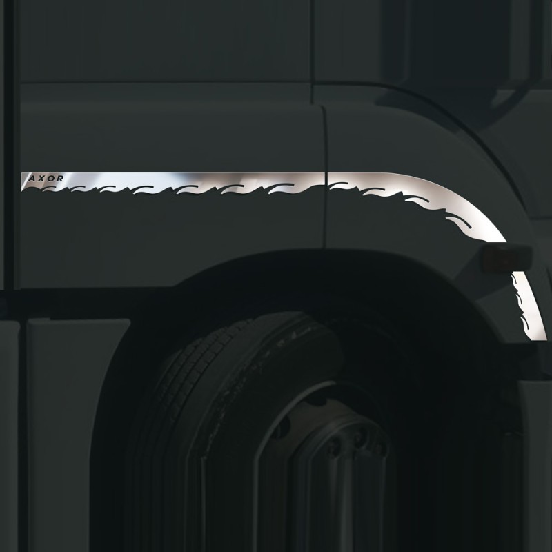 SIDE DOOR FLAMMY LATH CHROME AXOR