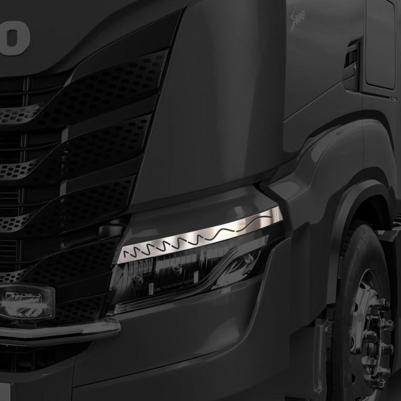 UPPER HEADLIGHT LATH CHROME S-WAY