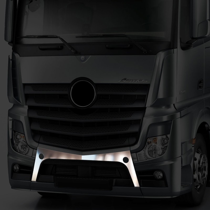 MIDDLE OF BUMPER CHROME 2 PCS ACTROS MP4/MP5