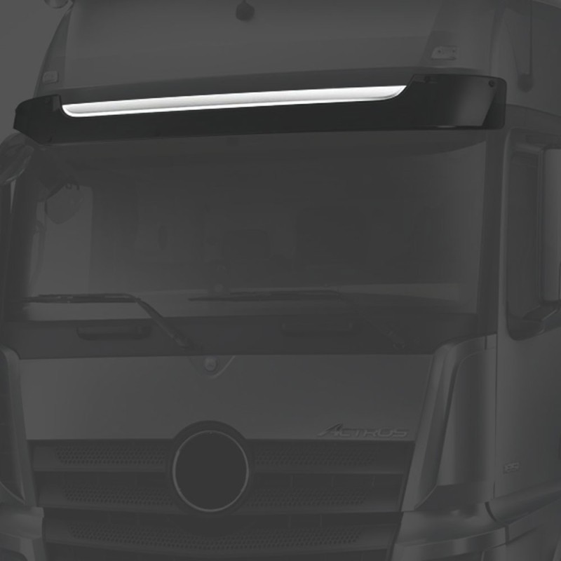 SUNVISOR LATH CHROME (PRESSED) ACTROS MP4/MP5