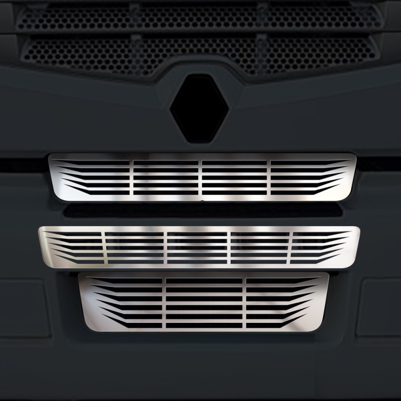 FRONT AIR CONDITIONING CHROME 3 PCS PREMIUM MODELS