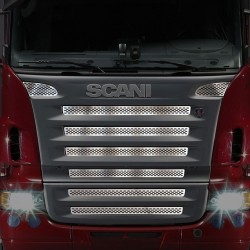 PERFORATED GRILL CHROME