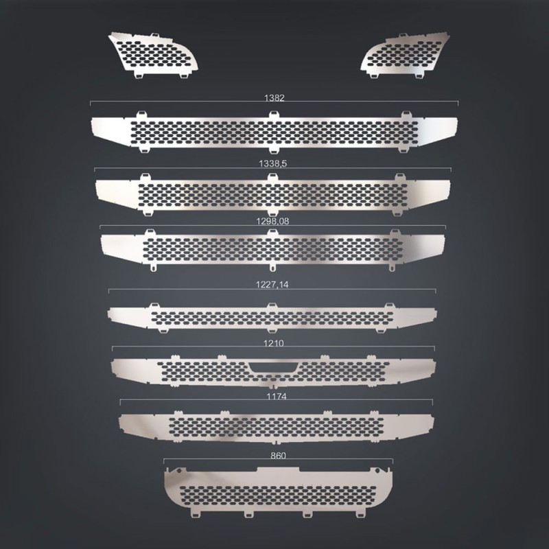 GRILL CHROME FOR LARGE CABIN WITHOUT SENSOR