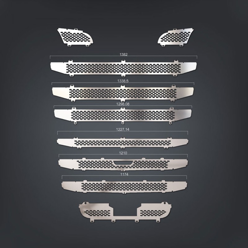 GRILL CHROME FOR LARGE CABIN WITH SENSOR