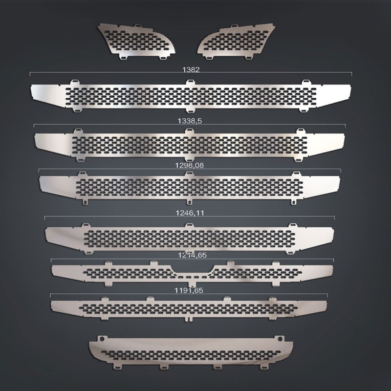 GRILL CHROME FOR NARROW CABIN WITHOUT SENSOR