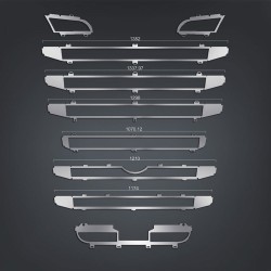 FRAME OF GRILL CHROME FOR LARGE CABIN WITH SENSOR