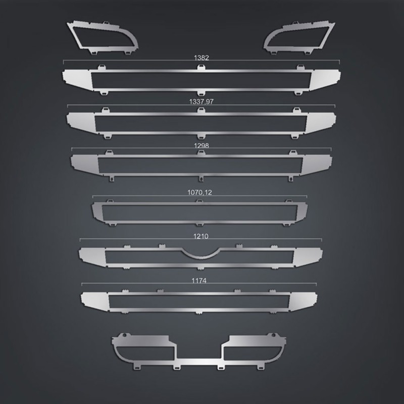 FRAME OF GRILL CHROME FOR LARGE CABIN WITH SENSOR
