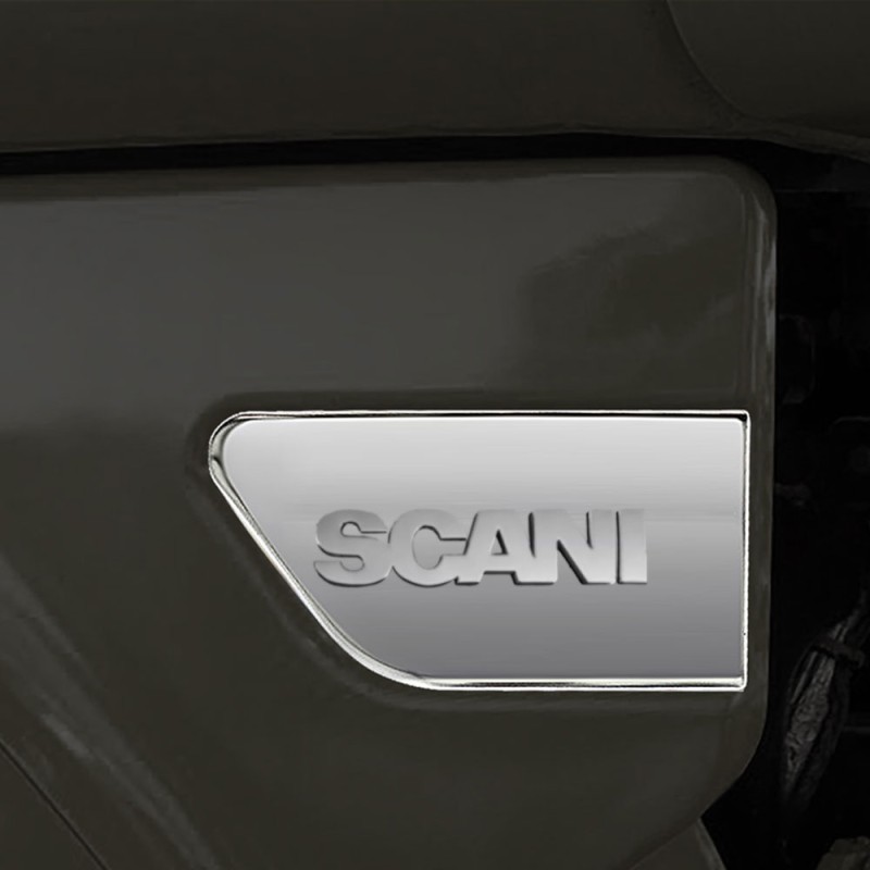 MUDGUARD CHROME SC LETTERS (PRESSED)