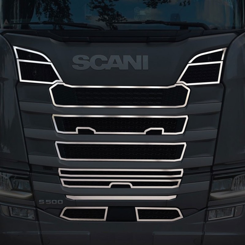 FRAME OF GRILL CHROME WITHOUT FOG S/R 2016+