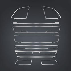 FRAME OF GRILL CHROME WITHOUT FOG MODELS S/R 2016+