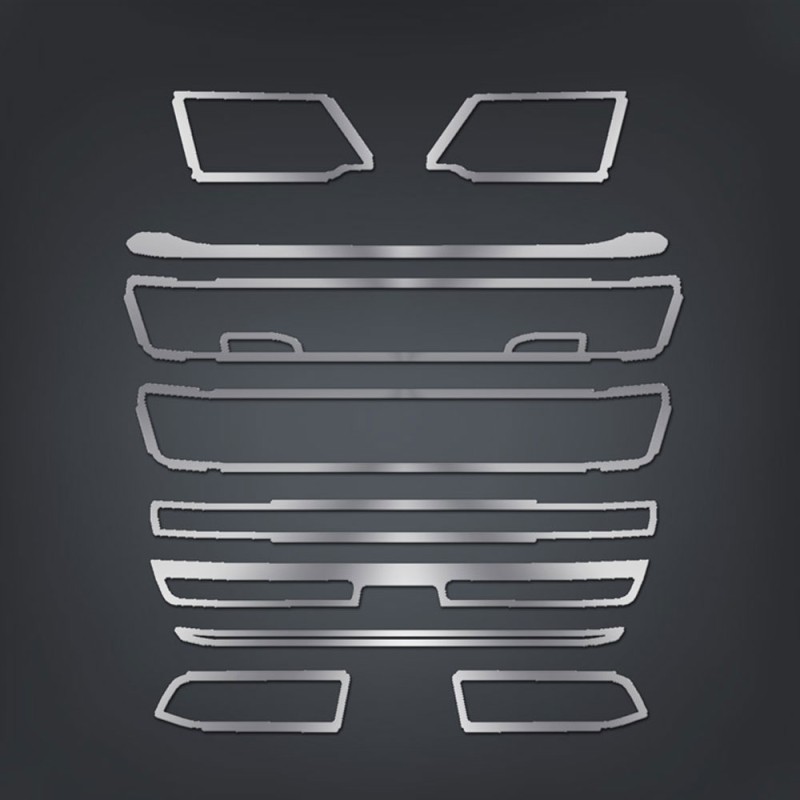 FRAME OF GRILL CHROME WITH FOG MODEL S/R 2016+