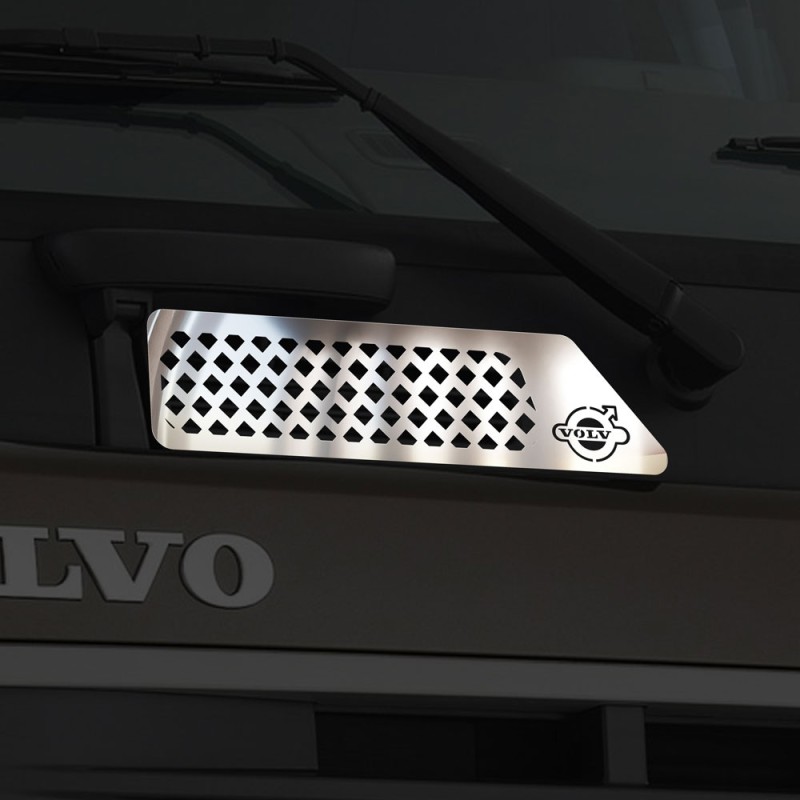 TOP GRILL PYRAMID VOLVO CHROME
