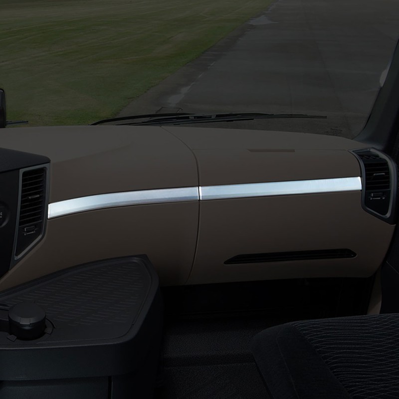 FRONT OF PASSANGER CONSOLE CHROME (PRESSED) ACTROS