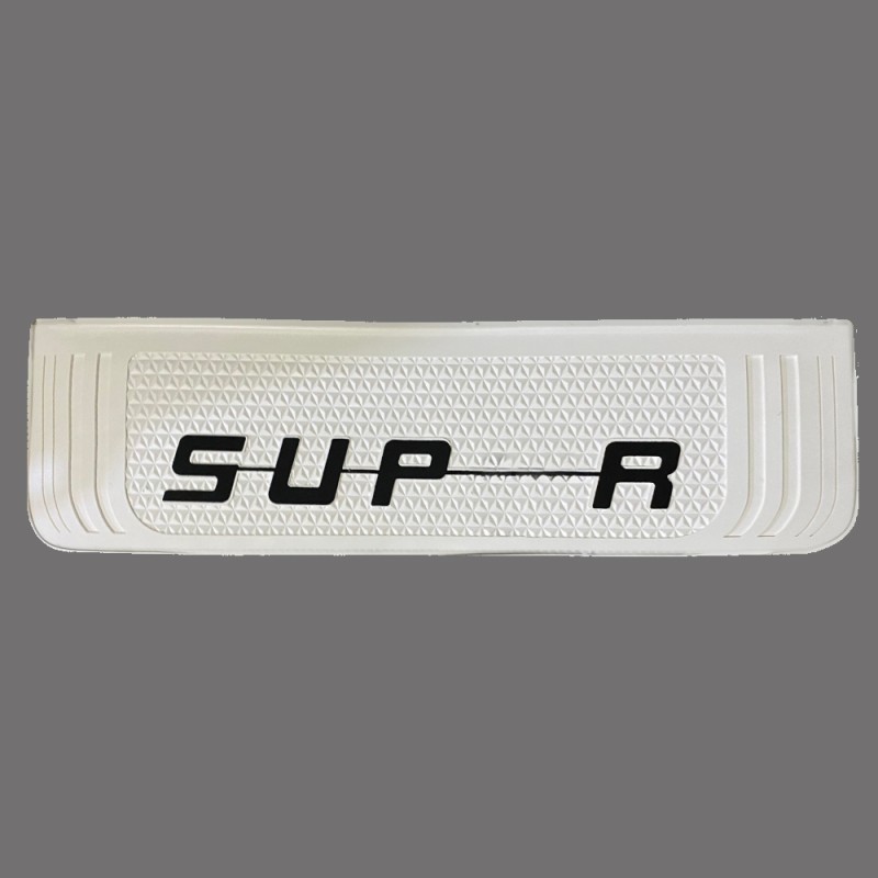 SUPER WRITTEN WHITE MUD FLAP