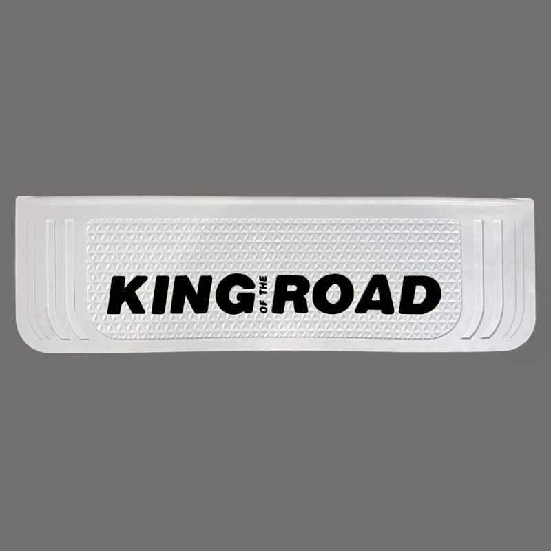 King of the Road WRITTEN WHITE MUD FLAP