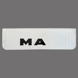 MAN WHITE MUD FLAP