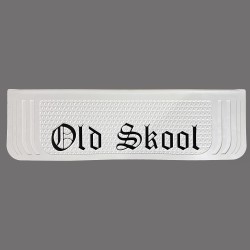 OLD SKOOL WRITTEN WHITE MUD FLAP