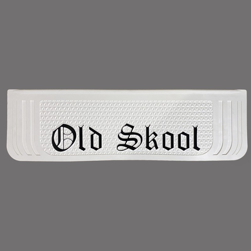 OLD SKOOL WRITTEN WHITE MUD FLAP