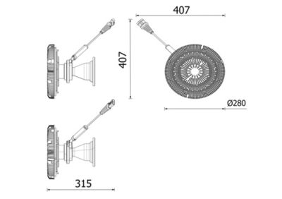 Sidur, radiaatoriventilaator
